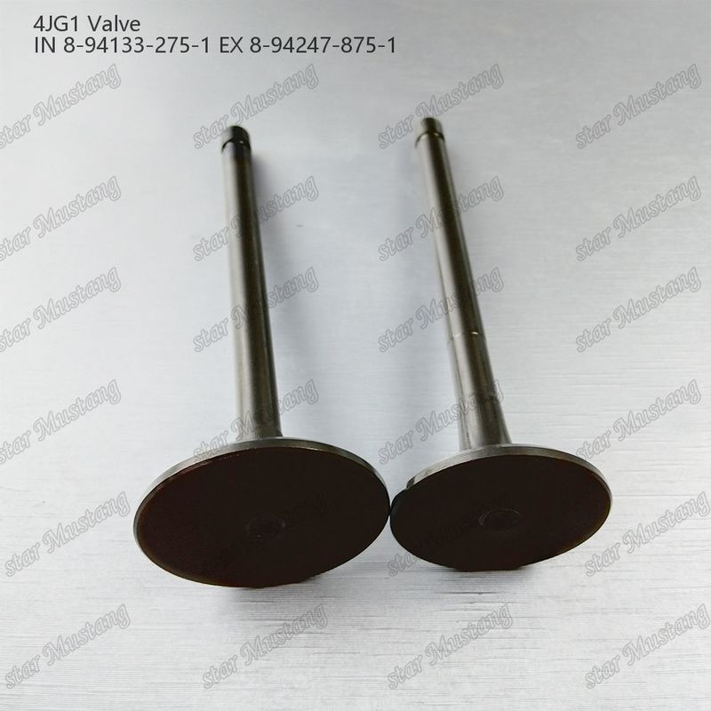밸브 4JG1 IN 8-94133-275-1 EX 8-94247-875-1 Isuzu 엔진 예비 부품