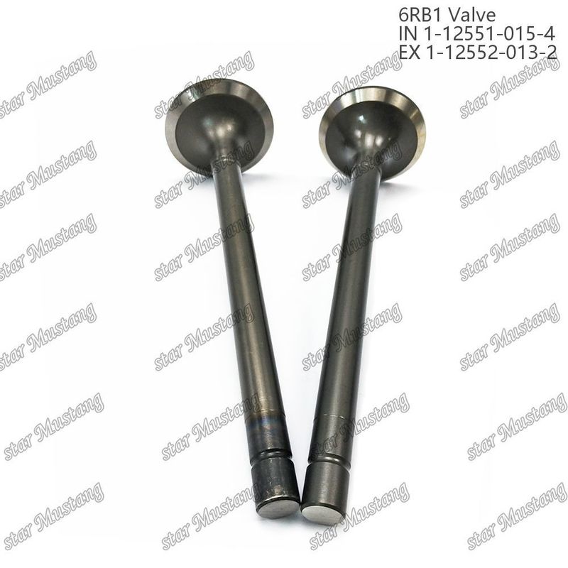 밸브 6RB1 IN 1-12551-015-4 EX 1-12552-013-2 Isuzu 엔진 예비 부품에 적합