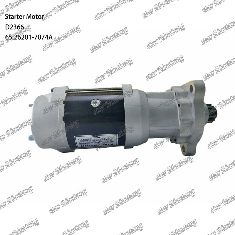 D2366 엔진 시작 모터 39MT 24V 9.0KW 11T 65.26201-7074A 도산 데우 엔진 예비 부품