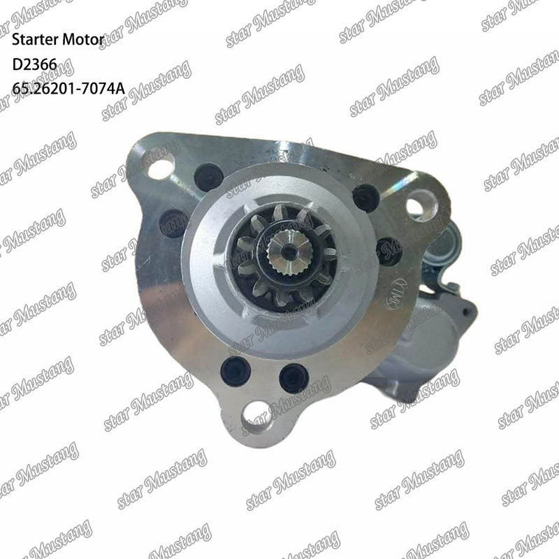 D2366 엔진 시작 모터 39MT 24V 9.0KW 11T 65.26201-7074A 도산 데우 엔진 예비 부품