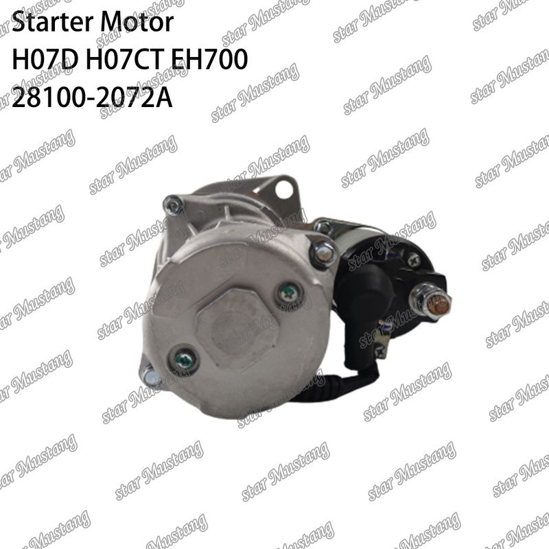 H07D H07CT EH700 EX220-5 엔진 시작 모터 24V 11T 5.5KW 28100-2072A 28100-1443A 28100-2271 HINO 엔진 예비 부품