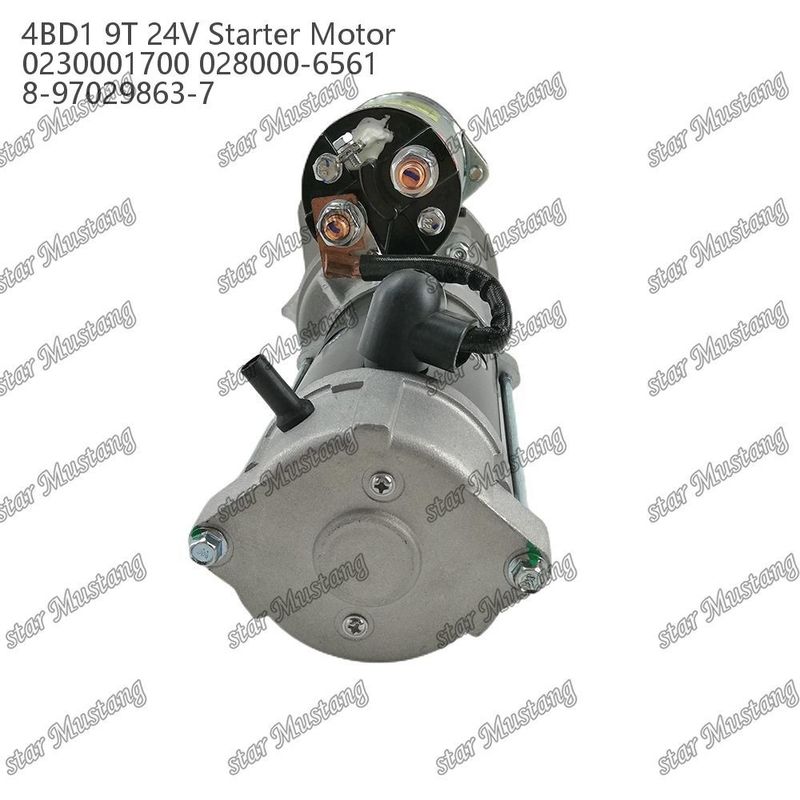 4BD1 엔진 시작 모터 24V 0230001700 028000-6561 8-97029863-7 ISUZU 엔진 예비 부품