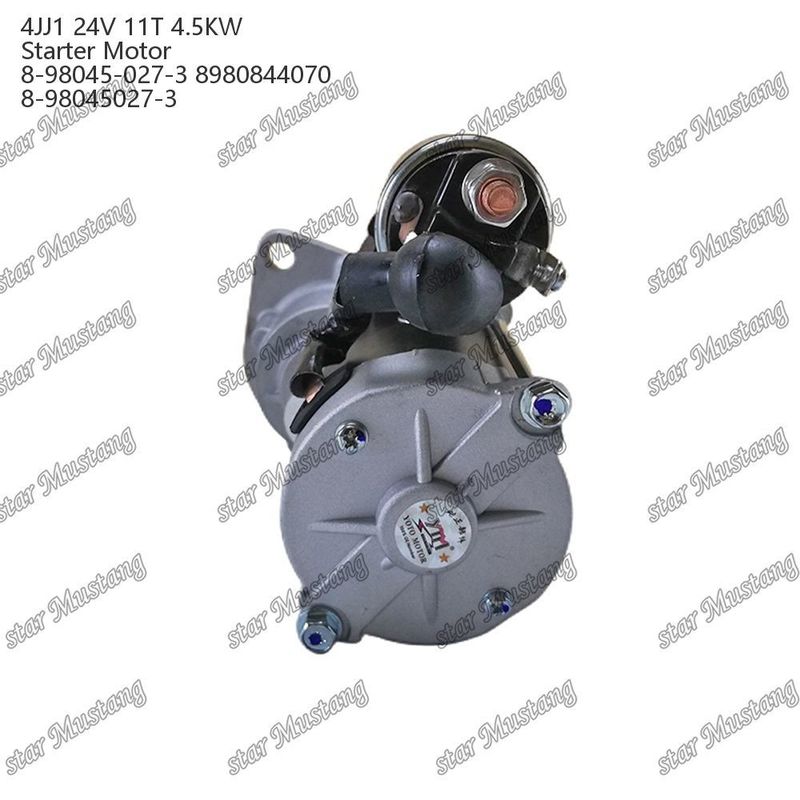 4JJ1 엔진 시작 모터 24V 11T 4.5KW 8-98045-027-3 8980844070 8-98045027-3 ISUZU 엔진 예비 부품