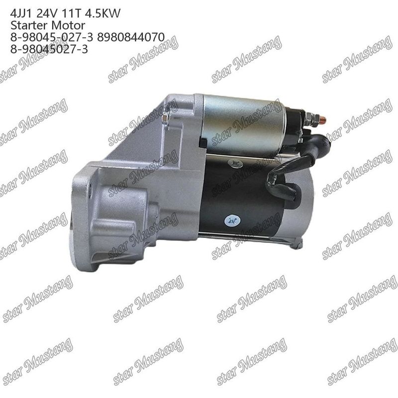 4JJ1 엔진 시작 모터 24V 11T 4.5KW 8-98045-027-3 8980844070 8-98045027-3 ISUZU 엔진 예비 부품