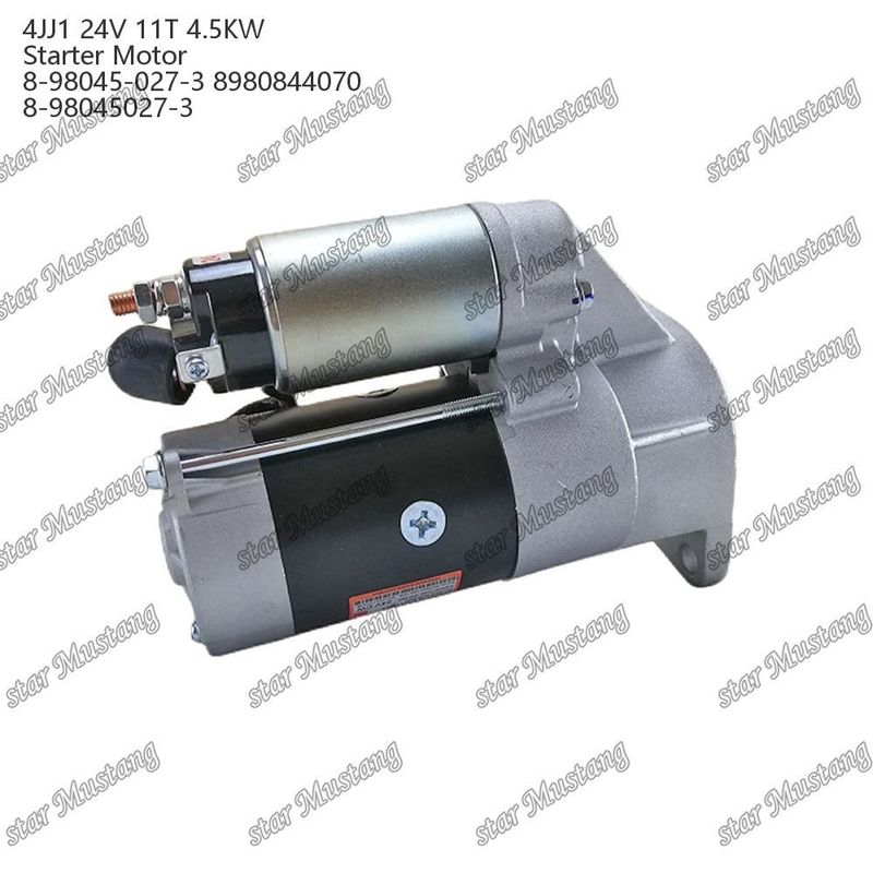 4JJ1 엔진 시작 모터 24V 11T 4.5KW 8-98045-027-3 8980844070 8-98045027-3 ISUZU 엔진 예비 부품