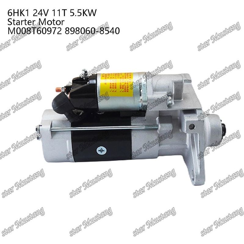 6HK1 엔진 시작 모터 24V 11T 5.5KW M008T60972 898060-8540 ISUZU 엔진 예비 부품