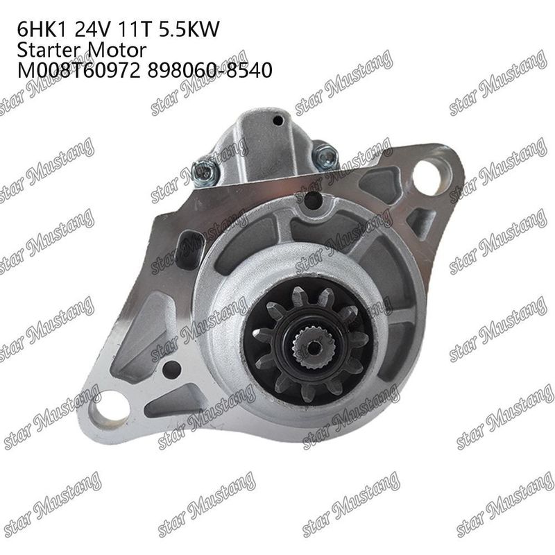 6HK1 엔진 시작 모터 24V 11T 5.5KW M008T60972 898060-8540 ISUZU 엔진 예비 부품