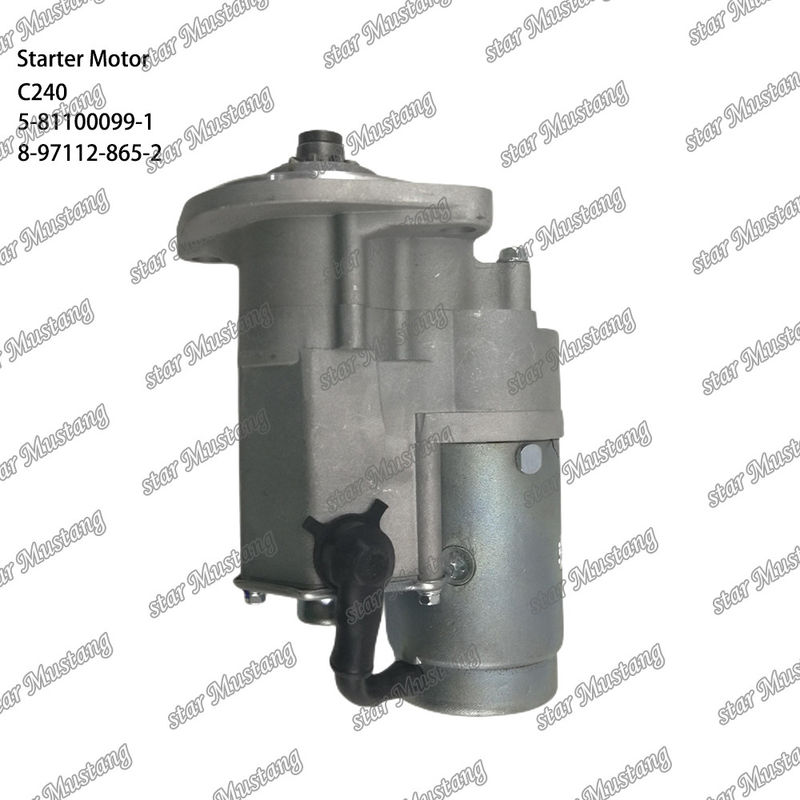 C240 엔진 시작 모터 9T 12V 5-81100099-1 8-97112-865-2 ISUZU 엔진 예비 부품