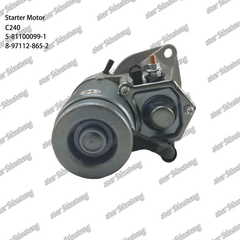 C240 엔진 시작 모터 9T 12V 5-81100099-1 8-97112-865-2 ISUZU 엔진 예비 부품