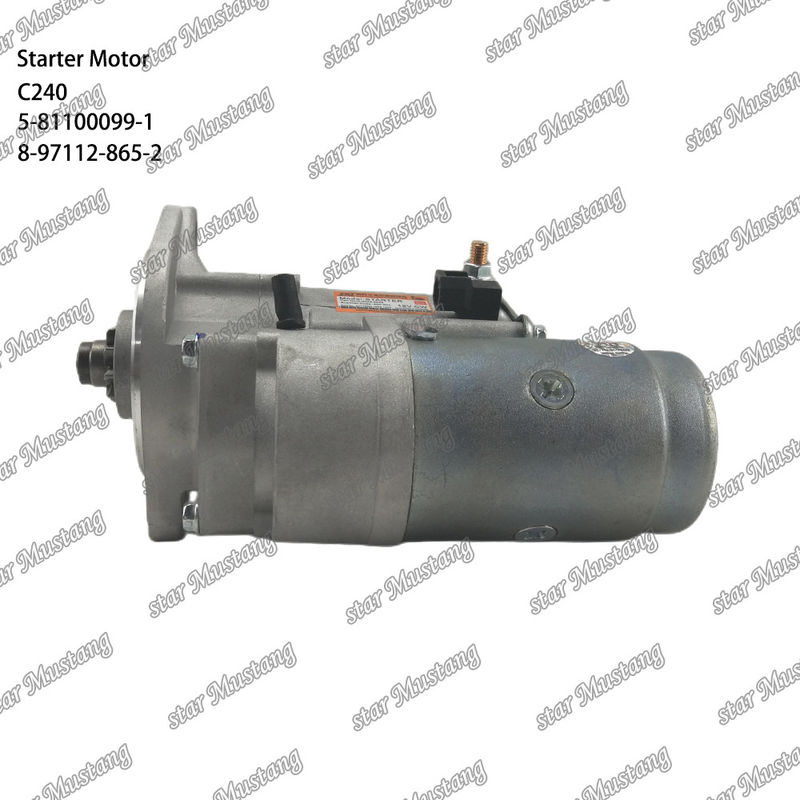 C240 엔진 시작 모터 9T 12V 5-81100099-1 8-97112-865-2 ISUZU 엔진 예비 부품