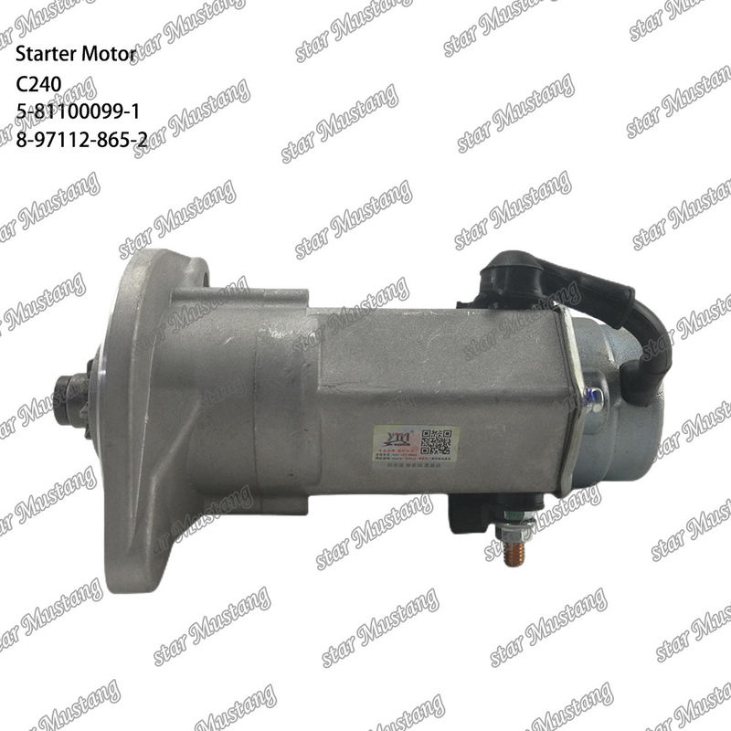 C240 엔진 시작 모터 9T 12V 5-81100099-1 8-97112-865-2 ISUZU 엔진 예비 부품