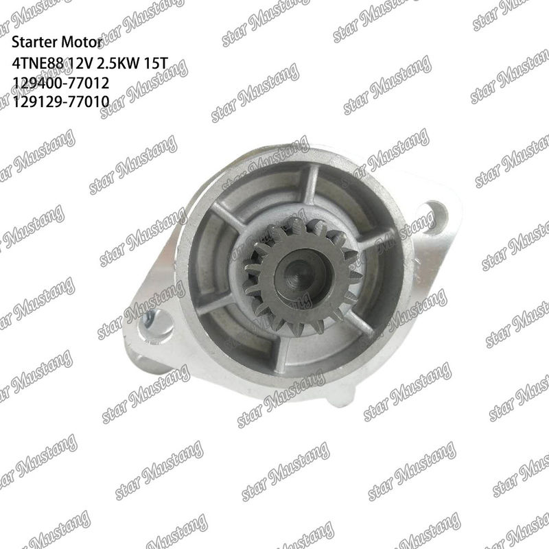 4TNE88 엔진 시작 모터 12V 2.5KW 15T 129400-77012 129129-77010 YANMAR 엔진 예비 부품