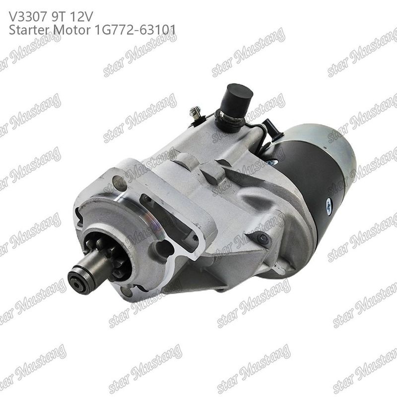 스타터 모터 V3307 9T 12V 1G772-63101 KUBOTA 엔진 부품에 적합