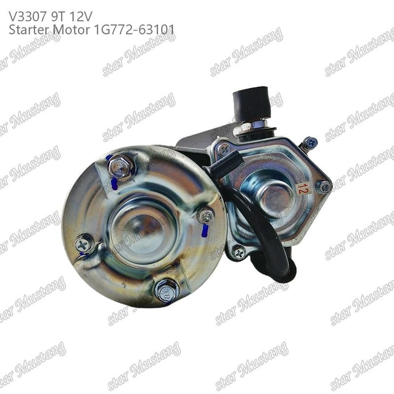 스타터 모터 V3307 9T 12V 1G772-63101 KUBOTA 엔진 부품에 적합
