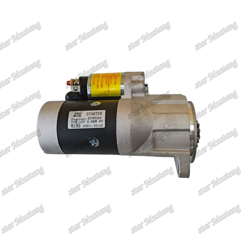4TNE94 엔진 시작 모터 12V 2.8KW 9T YANMAR 엔진 예비 부품