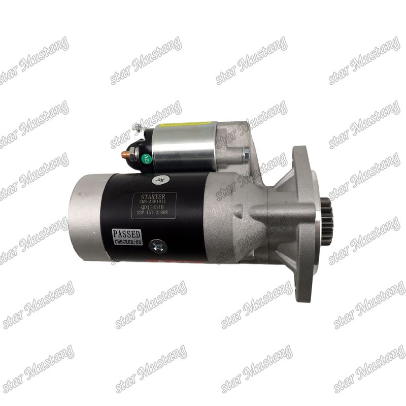 엔진 시작 모터 12V 15T 2.8KW YANMAR 엔진 예비 부품