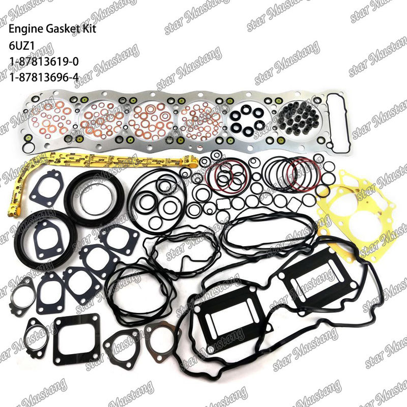 ISUZU 엔진 부품에 적합한 전체 가스켓 키트 6UZ1 1-87813619-0 1-87813696-4