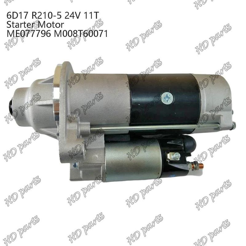 6D17 24V 11T R210-5 ME077796 M008T60071 디젤 엔진 시작 모터 기타 인증
